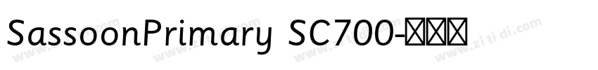 SassoonPrimary SC700字体转换